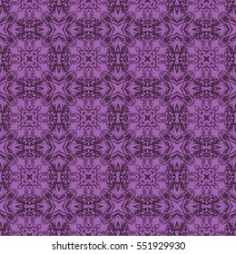 modern floral pattern of geometric ornament. Seamless vector illustration. for interior design, printing, wallpaper. purple color