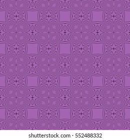 modern floral pattern of geometric ornament. Seamless vector illustration. for interior design, printing, wallpaper. purple color