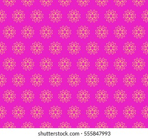 modern floral pattern of geometric ornament. Seamless vector illustration. for interior design, printing, wallpaper. pink color