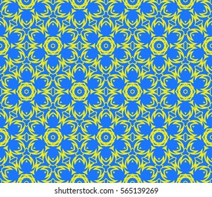 modern floral pattern of geometric ornament. Seamless vector illustration. for interior design, printing, wallpaper.