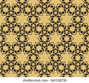 modern floral pattern of geometric ornament. Seamless vector illustration. for interior design, printing, wallpaper. modern floral pattern of geometric ornament. Seamless vector illustration. for interior design, printing, wallpaper.