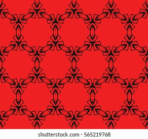 modern floral pattern of geometric ornament. Seamless vector illustration. for interior design, printing, wallpaper.