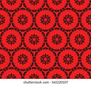 modern floral pattern of geometric ornament. Seamless vector illustration. for interior design, printing, wallpaper.