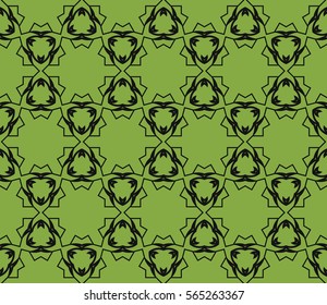 modern floral pattern of geometric ornament. Seamless vector illustration. for interior design, printing, wallpaper.