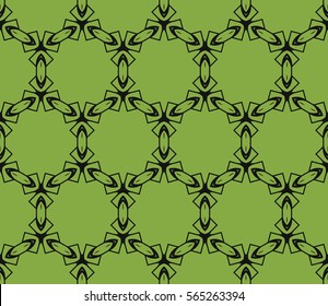 modern floral pattern of geometric ornament. Seamless vector illustration. for interior design, printing, wallpaper.