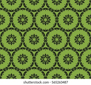 modern floral pattern of geometric ornament. Seamless vector illustration. for interior design, printing, wallpaper.