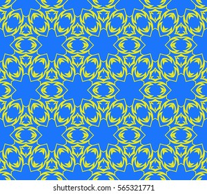 modern floral pattern of geometric ornament. Seamless vector illustration. for interior design, printing, wallpaper.