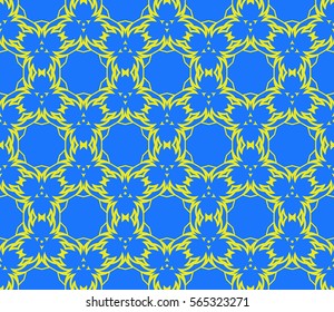 modern floral pattern of geometric ornament. Seamless vector illustration. for interior design, printing, wallpaper.