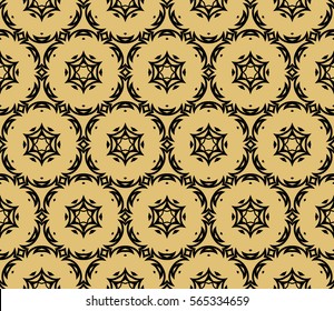 modern floral pattern of geometric ornament. Seamless vector illustration. for interior design, printing, wallpaper.
