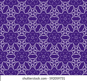 modern floral pattern of geometric ornament. Seamless vector illustration. for interior design, printing, wallpaper, decor, fabric, invitation.