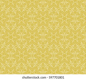 modern floral pattern of geometric ornament. Seamless vector illustration. for interior design, printing, wallpaper, decor, fabric, invitation.