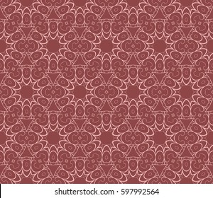 modern floral pattern of geometric ornament. Seamless vector illustration. for interior design, printing, wallpaper, decor, fabric, invitation.