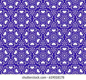 modern floral pattern of geometric ornament. Seamless vector illustration. for interior design, printing, wallpaper, decor, fabric, invitation.