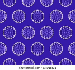 modern floral pattern of geometric ornament. Seamless vector illustration. for interior design, printing, wallpaper, decor, fabric, invitation.