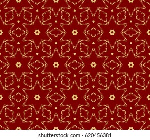 modern floral pattern of geometric ornament. Seamless vector illustration. for interior design, printing, wallpaper, decor, fabric, invitation.