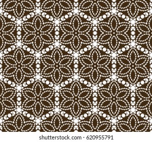 modern floral pattern of geometric ornament. Seamless vector illustration. for interior design, printing, wallpaper, decor, fabric, invitation.