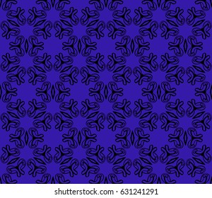 modern floral pattern of geometric ornament. Seamless vector illustration. for interior design, printing, wallpaper, decor, fabric, invitation.