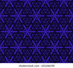 modern floral pattern of geometric ornament. Seamless vector illustration. for interior design, printing, wallpaper, decor, fabric, invitation.