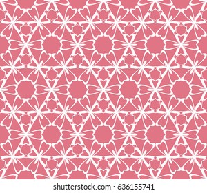 modern floral pattern of geometric ornament. Seamless vector illustration. for interior design, printing, wallpaper, decor, fabric, invitation.