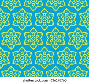 modern floral pattern of geometric ornament. Seamless vector illustration. for interior design, printing, wallpaper, decor, fabric, invitation.