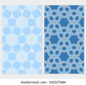Modern floral pattern set. Vector illustration.