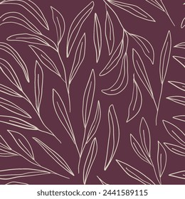Estampado floral moderno. Patrón sin costuras. Estilo dibujado a mano.