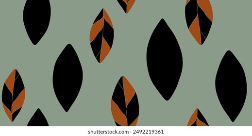 Modern floral print. Seamless pattern. Hand drawn style.