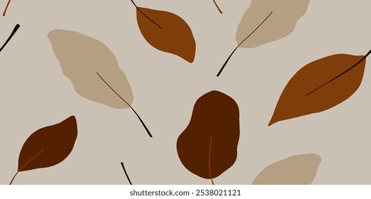 Modern floral print. Seamless pattern. Hand drawn style.
