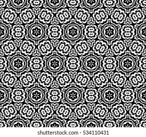 modern floral seamless pattern background. Luxury texture for wallpaper, invitation. Vector illustration. black, white color.