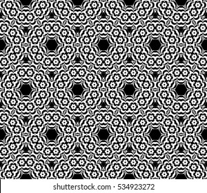 modern floral seamless pattern background. Luxury texture for wallpaper, invitation. Vector illustration. black, white color.