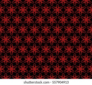 modern floral seamless pattern background. Luxury texture for wallpaper, invitation. Vector illustration. black, red color