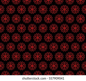 modern floral seamless pattern background. Luxury texture for wallpaper, invitation. Vector illustration. black, red color
