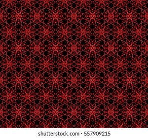 modern floral seamless pattern background. Luxury texture for wallpaper, invitation. Vector illustration. black, red color