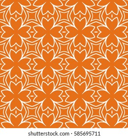 modern floral seamless pattern background. Luxury texture for wallpaper, invitation. Vector illustration. orange, white color modern floral seamless pattern background. Luxury texture for wallpaper, invitation. Vector illustration. orange, white color