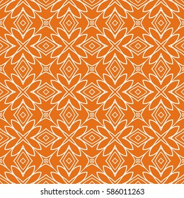 modern floral seamless pattern background. Luxury texture for wallpaper, invitation. Vector illustration. orange, white color