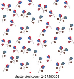 Modern floral seamless pattern. Can be used as textile fabric or wallpaper, cards, invitations, decorative paper or mockup