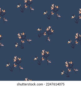 Patrón floral moderno sin costuras. Ilustración digital. Puede utilizarse como tela o papel tapiz, tarjetas, invitaciones, papel decorativo