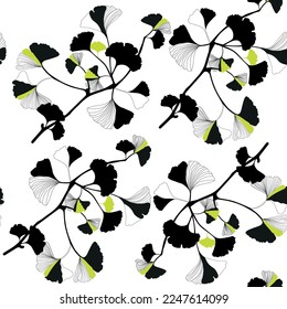Modern floral seamless pattern. Digital drawn illustration. Can be used as textile fabric or wallpaper, cards, invitations, decorative paper