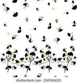 Modern floral seamless pattern. Digital drawn illustration. Can be used as textile fabric or wallpaper, cards, invitations, decorative paper