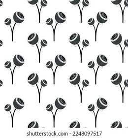 Modern floral seamless pattern. Digital drawn illustration. Can be used as textile fabric or wallpaper, cards, invitations, decorative paper