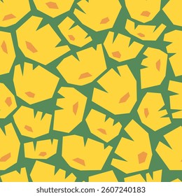 Modern Floral Seamless Pattern, Minimal flowers background, wallpaper with hand drawn for banners, cards, flyers, social media wallpapers, etc. vector illustration