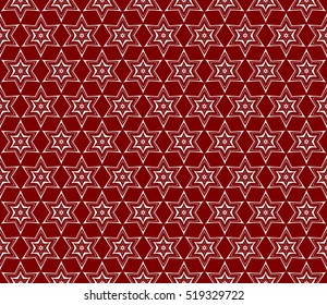 modern floral seamless pattern. vector. silver on red. for design invitation, interior wallpaper, cover card