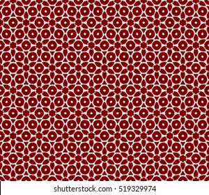 modern floral seamless pattern. vector. silver on red. for design invitation, interior wallpaper, cover card