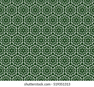 modern floral seamless pattern. vector. silver on green. for design invitation, interior wallpaper, cover card