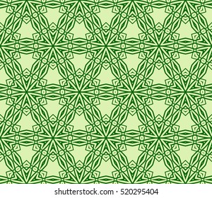 modern floral seamless pattern. vector. green color. for design invitation, interior wallpaper, cover card