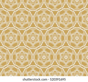 modern floral seamless pattern. vector. beige color. for design invitation, interior wallpaper, cover card