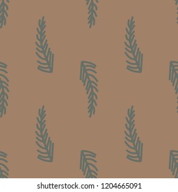 Modern Floral seamless pattern for your design: wallpapers, textile. Leaves and flowers