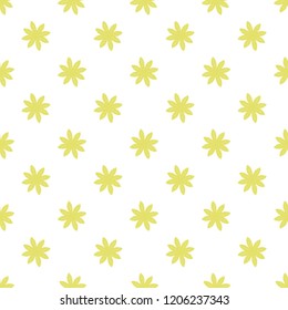 Modern Floral seamless pattern for your design: wallpapers, textile. Leaves and flowers