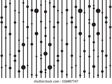 Modern floral texture. Repeating abstract background with circles. Graphic stripes 