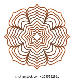 Modern floral vector ornaments. Decorative flower mandala. vector illustration.